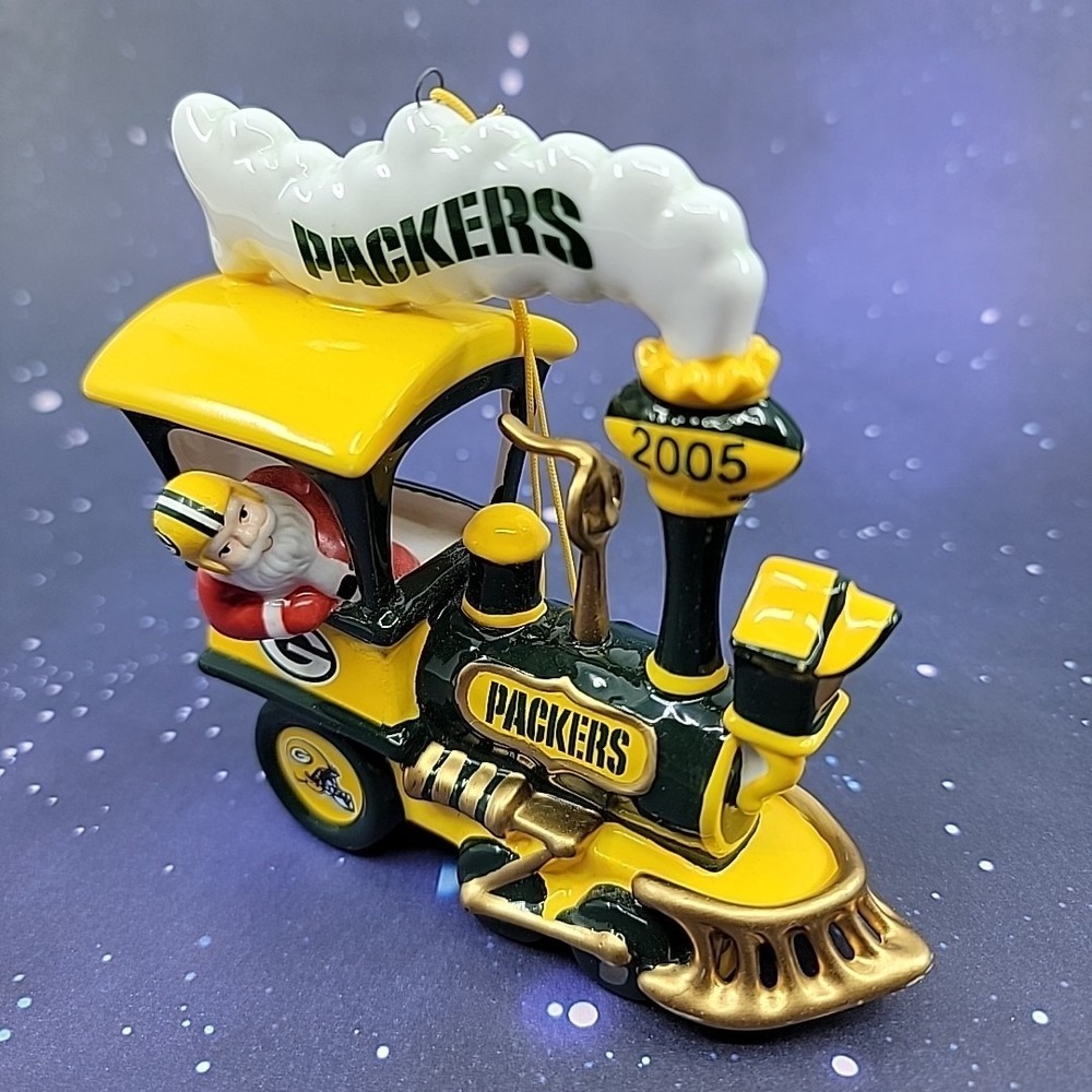 Green‎ Bay Packers 2005 Holiday Express Danbury Mint Ornament NFL Christmas